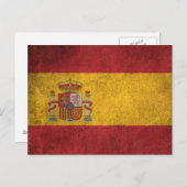  vlag van Spanje Briefkaart (Voorkant / Achterkant)