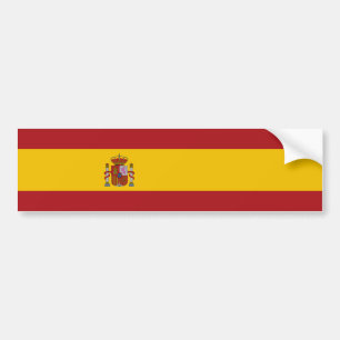 Vlag van Spanje Bumpersticker