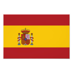 Vlag van Spanje Foto Afdruk