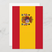 vlag van Spanje Kaart (Voorkant / Achterkant)