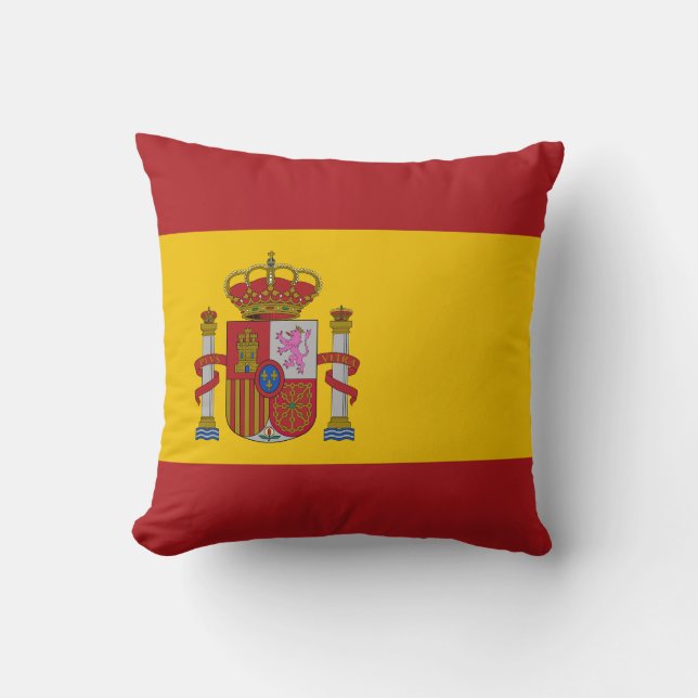Vlag van Spanje Kussen (Voorkant)