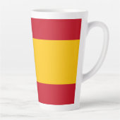 vlag van Spanje Latte Mok (Rechts)