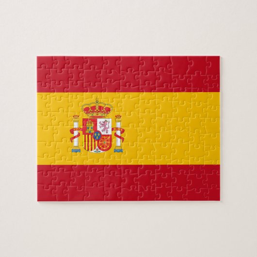 vlag van Spanje Legpuzzel (Horizontaal)