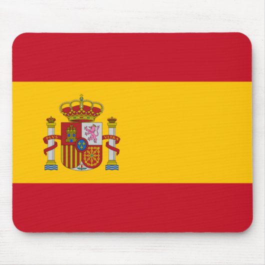 Vlag van Spanje Mousepad Muismat (Voorkant)