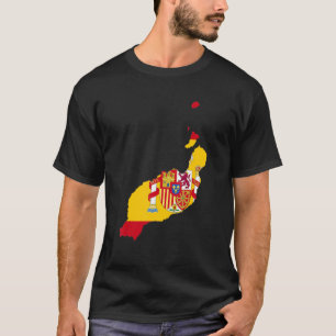 vlag van Spanje op Lanzarote, overzicht Lanzarote T-shirt