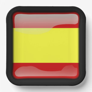 Vlag_van_Spanje Papieren Bordje