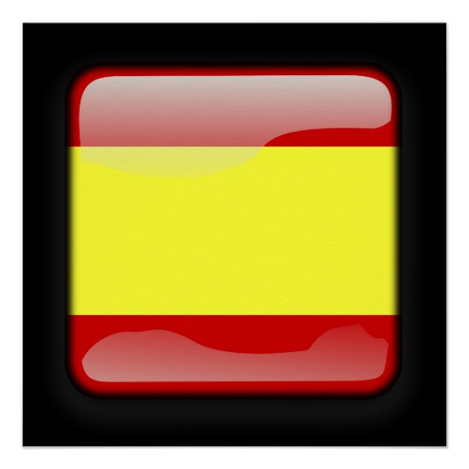 Vlag van Spanje Perfect Poster (Voorkant)