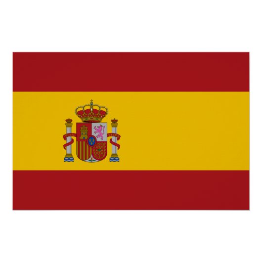 Vlag van Spanje Perfect Poster (Voorkant)