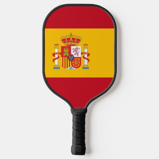 vlag van Spanje Pickleball Paddle (Achterkant)