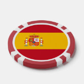 vlag van Spanje Poker Chips (Enkel)