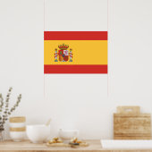 Vlag van Spanje Poster (Keuken)