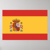 Vlag van Spanje Poster (Voorkant)