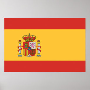 Vlag van Spanje Poster