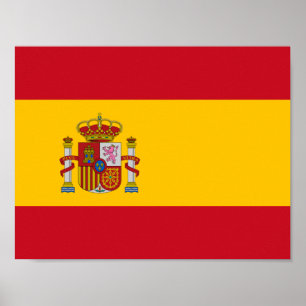 Vlag van Spanje Poster