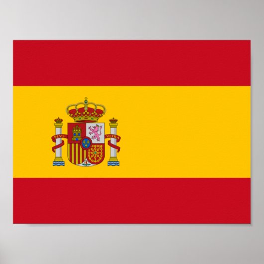 Vlag van Spanje Poster (Voorkant)