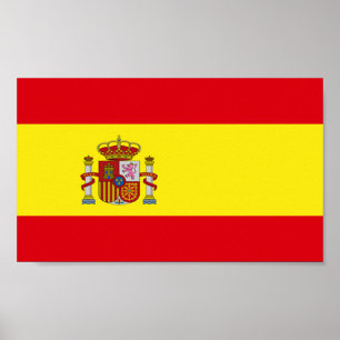 Vlag van Spanje Poster