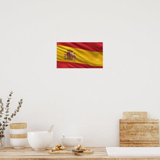 Vlag van Spanje Poster (Keuken)