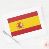 Vlag van Spanje Rechthoekige Sticker (Envelop)