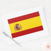 Vlag van Spanje Rechthoekige Sticker (Envelop)