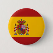 Vlag van Spanje Ronde Button 5,7 Cm (Voorkant)