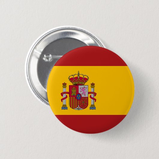 Vlag van Spanje Ronde Button 5,7 Cm (Voorkant /achterkant)