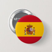vlag van spanje ronde button 5,7 cm (Voorkant /achterkant)