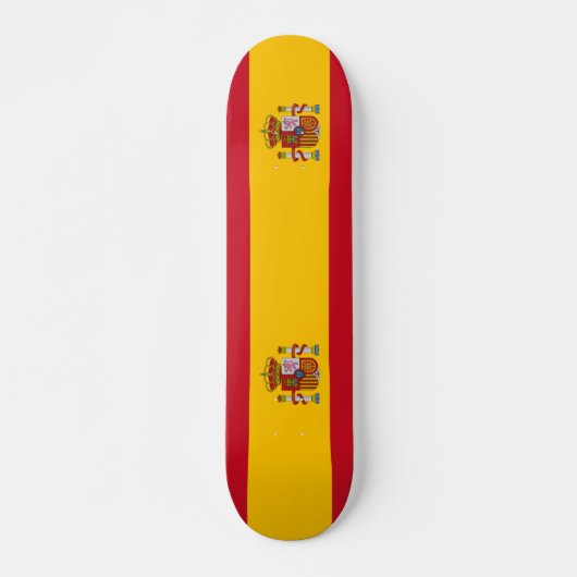 vlag van Spanje Skateboard (Voorkant)