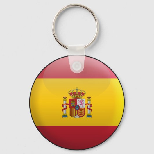 Vlag van Spanje Sleutelhanger (Voorkant)