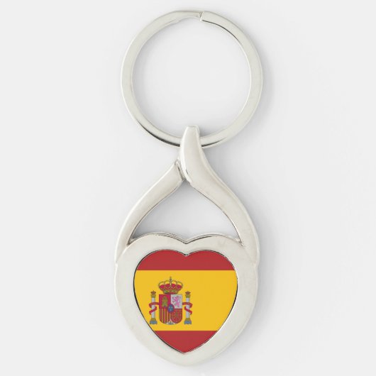 Vlag van Spanje Sleutelhanger (Voorkant)