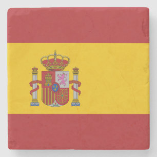 Vlag van Spanje Stenen Onderzetter