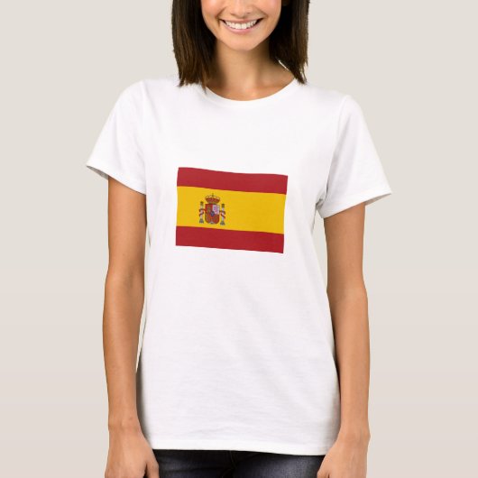 Vlag van Spanje T-shirt (Voorkant)