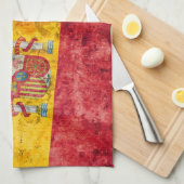 Vlag van Spanje Theedoek (Quarter Fold)