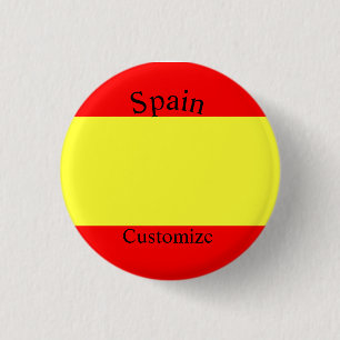 Vlag van Spanje Thunder_Cove Ronde Button 3,2 Cm