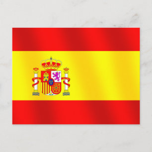 Vlag van Spanje voor Spanjaarden wereldwijd Spaans Briefkaart