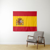 Vlag van Spanje Wandkleed (In Situ (horizontaal))