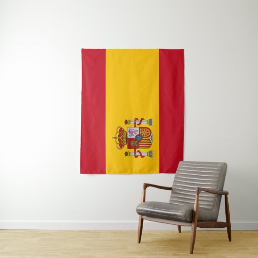 Vlag van Spanje Wandkleed (In situ)