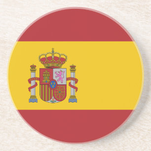Vlag van Spanje Zandsteen Onderzetter