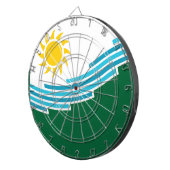 Vlag van Spokane, Washington Dartbord (Voorkant Rechts)