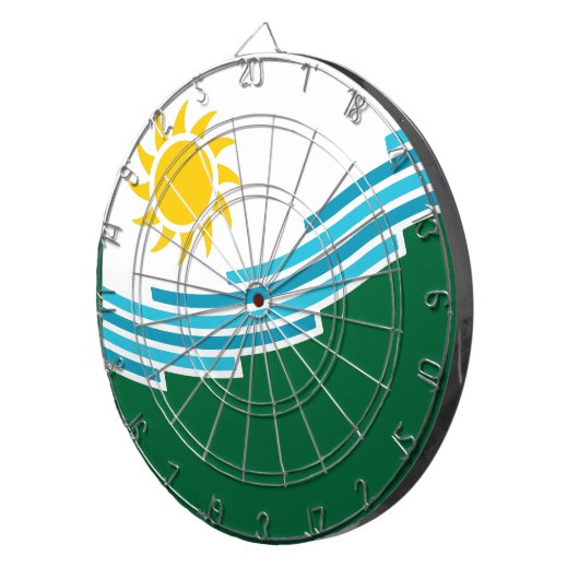 Vlag van Spokane, Washington Dartbord (Voorkant Rechts)