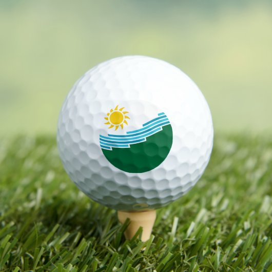 Vlag van Spokane, Washington Golfballen (Insitu Shirt)