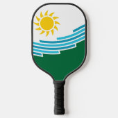 Vlag van Spokane, Washington Pickleball Paddle (Voorkant)