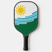 Vlag van Spokane, Washington Pickleball Paddle (Achterkant)