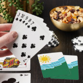 Vlag van Spokane, Washington Pokerkaarten (Insitu)