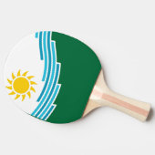 Vlag van Spokane, Washington Tafeltennisbatje (Zijkant)