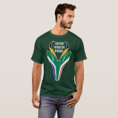 Vlag van Springbok Zuid-Afrika T-shirt (Voorkant volledig)