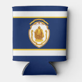 Vlag van Springfield, Massachusetts Blikjeskoeler (Voorkant)