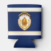 Vlag van Springfield, Massachusetts Blikjeskoeler (Achterkant)