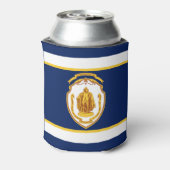 Vlag van Springfield, Massachusetts Blikjeskoeler (Blikje Achterkant)