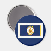 Vlag van Springfield, Massachusetts Magneet (Voorkant / Achterkant)