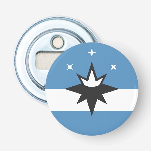 Vlag van Springfield, Missouri Button Flesopener (Voorkant)